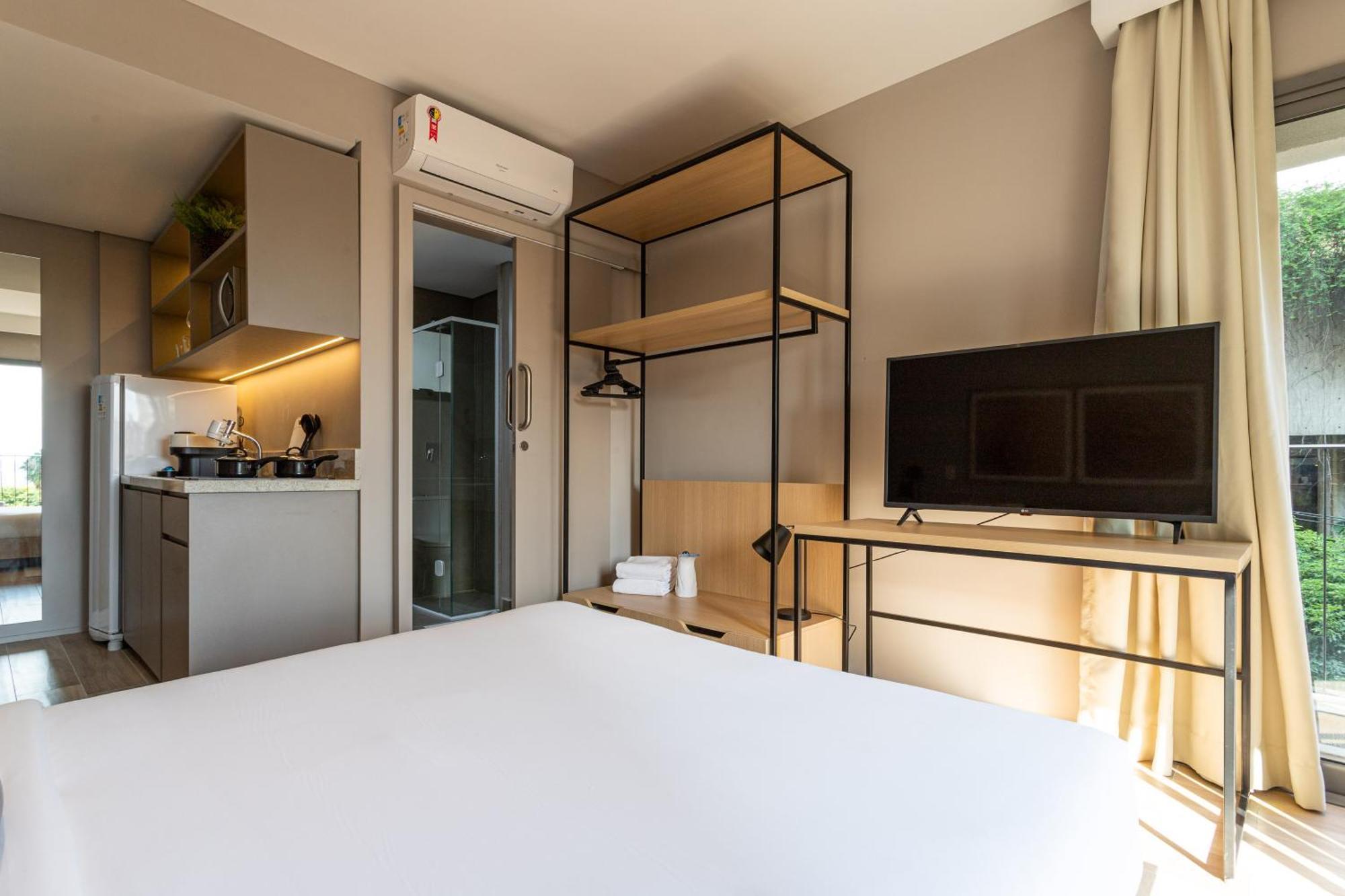 Apartamentos Proximos Ao Masp E A Metros Da Estacao Consolacao E Avenida Paulista - Next Haddock Σάο Πάολο Δωμάτιο φωτογραφία
