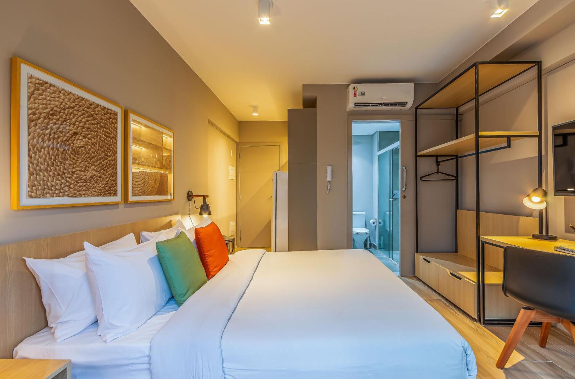 Apartamentos Proximos Ao Masp E A Metros Da Estacao Consolacao E Avenida Paulista - Next Haddock Σάο Πάολο Δωμάτιο φωτογραφία